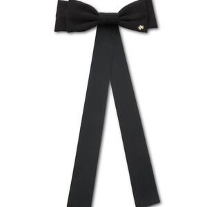 NWT Lele Sadoughi Jet Jane Bow Barrette, Black